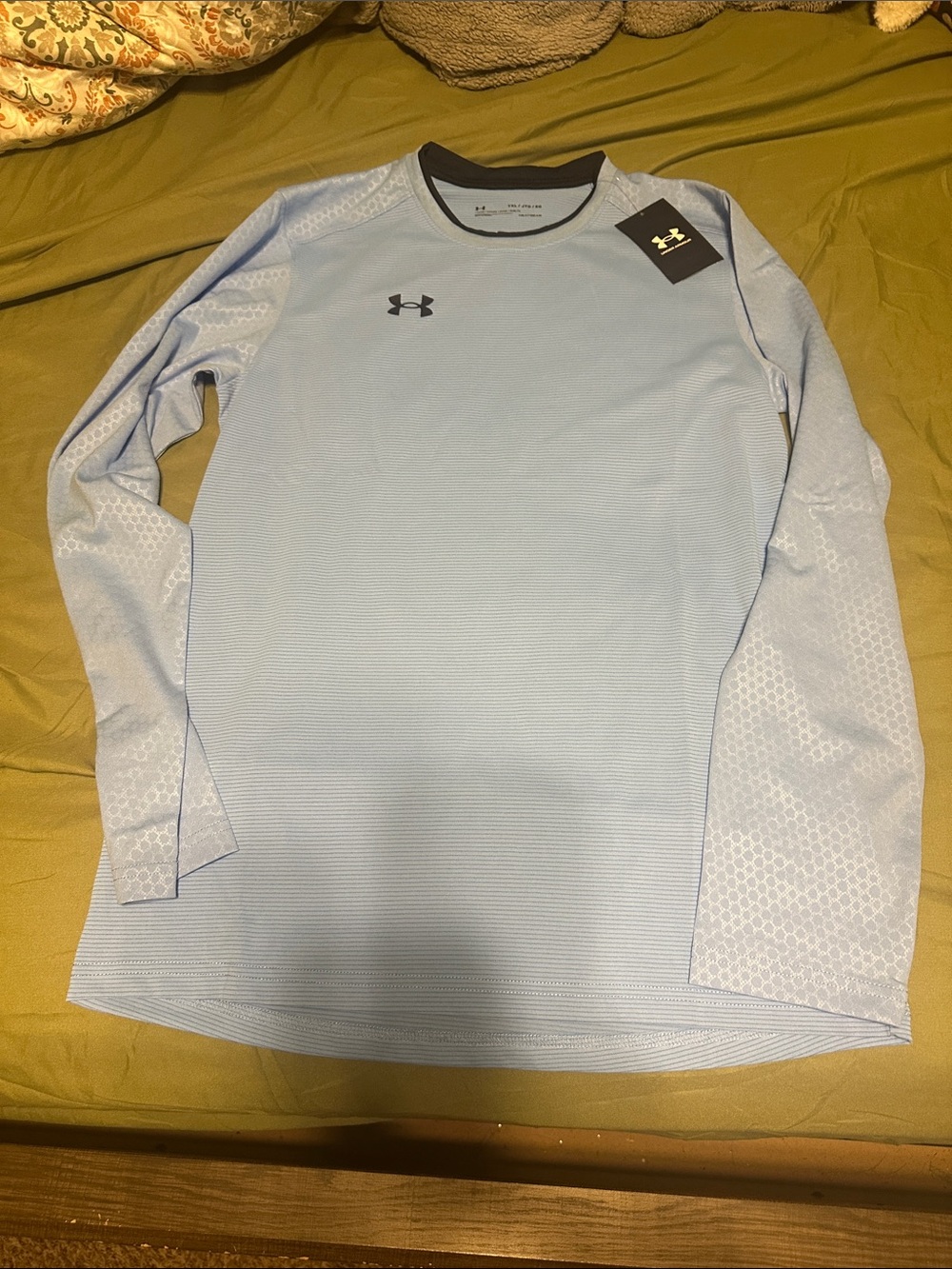Under Armour Light Blue Long Sleeve Athletic Tee